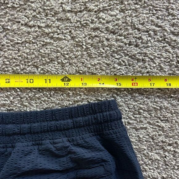 Lululemon Bowline Shorts Seersucker True Navy Blue 8” Linerless Mens Size Large - Picture 6 of 8